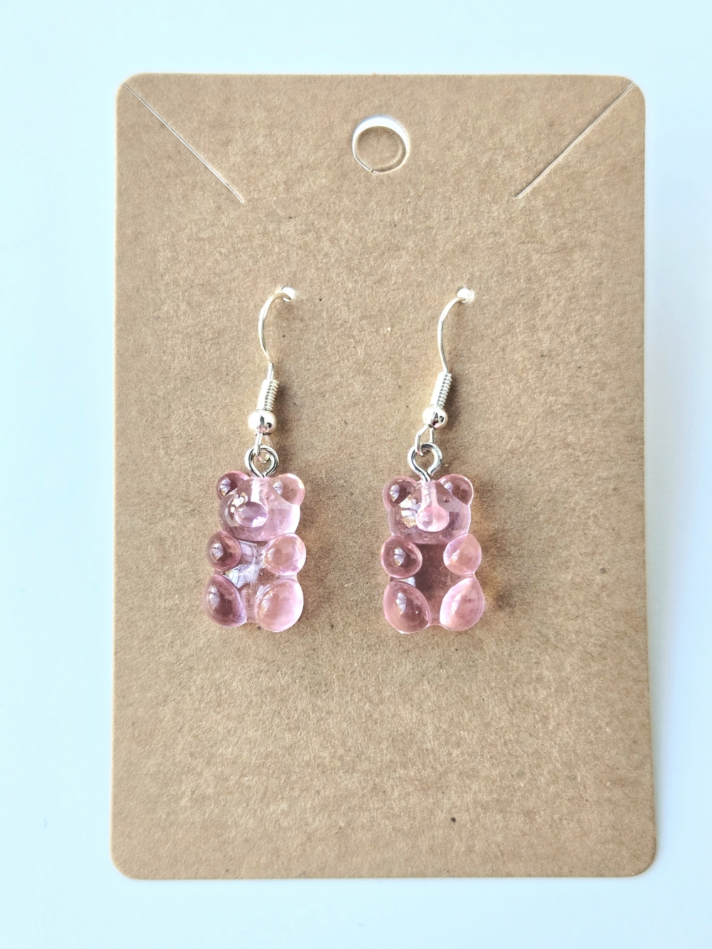 Pink Gummy Bear Dangle Earrings - Women Jewelry